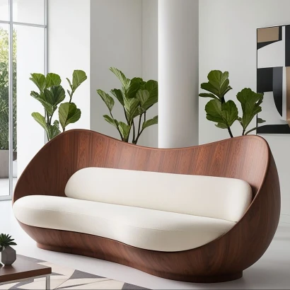 Cocoon Wooden Shell Sofa | Designer Sofa BD