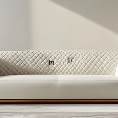 Buy Diamond Quilted Gold Trim Sofa | Charuta plus
