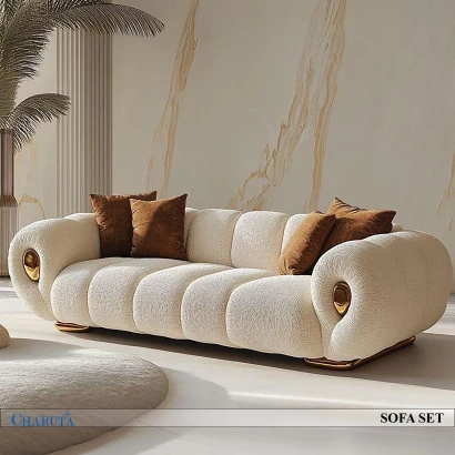 Aurora Gold Ring Accent Sofa | Charuta BD