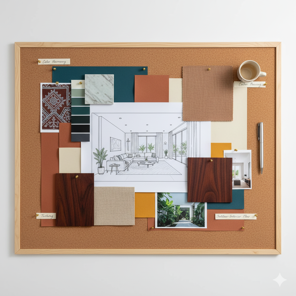 mood board color texture ideas for dhaka apartments