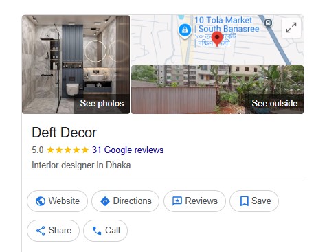 Google Reviews for Deft Decor