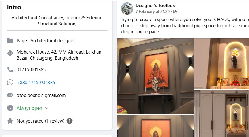 facebook profile for Designer’s Toolbox (Architecture & Interior Design)