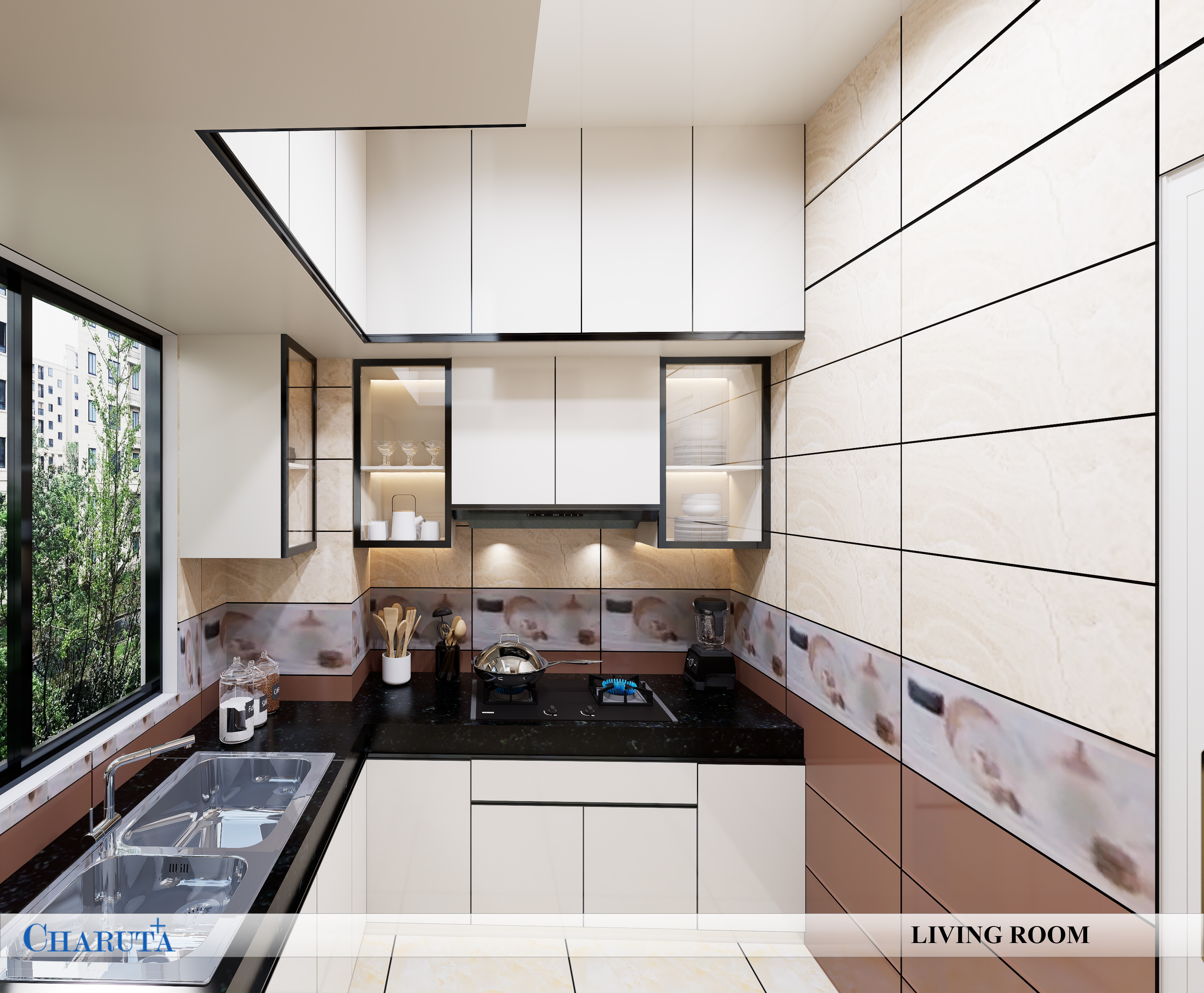 Turnkey modular kitchen design service team installing waterproof cabinets in Dhanmondi Dhaka