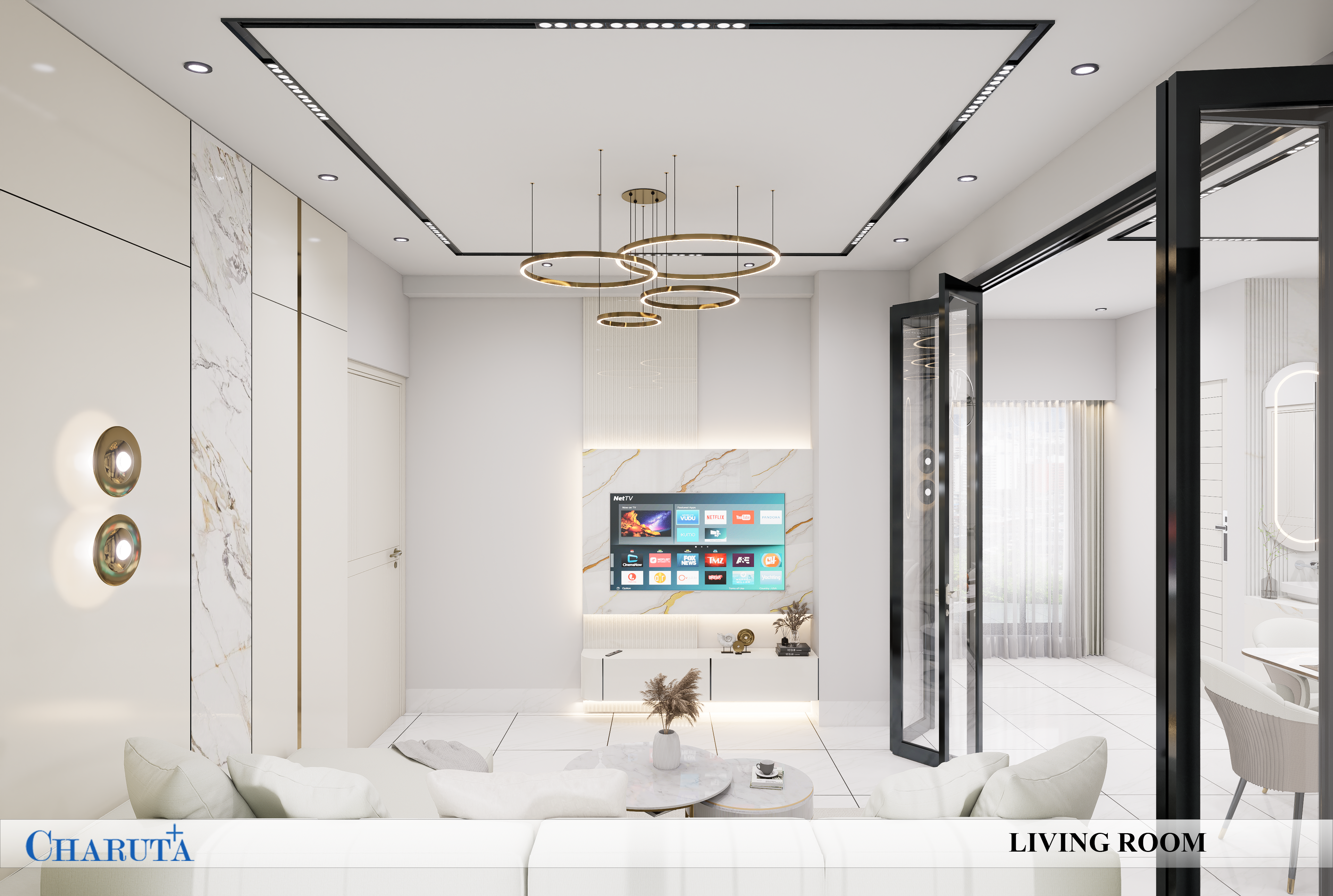 Interior design service in Banani, Dhaka by Charuta Plus. Get space planning, lighting, and custom cabinetry for apartments, cafes, boutiques, and offices.